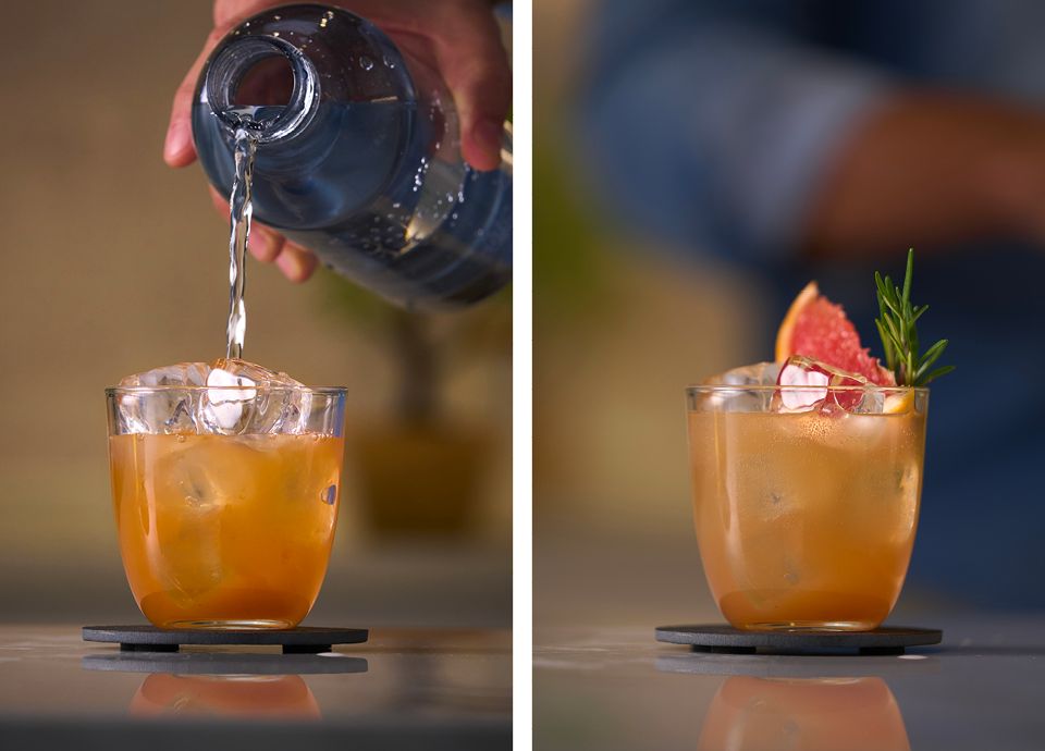 Mocktail pétillant au pamplemousse maison