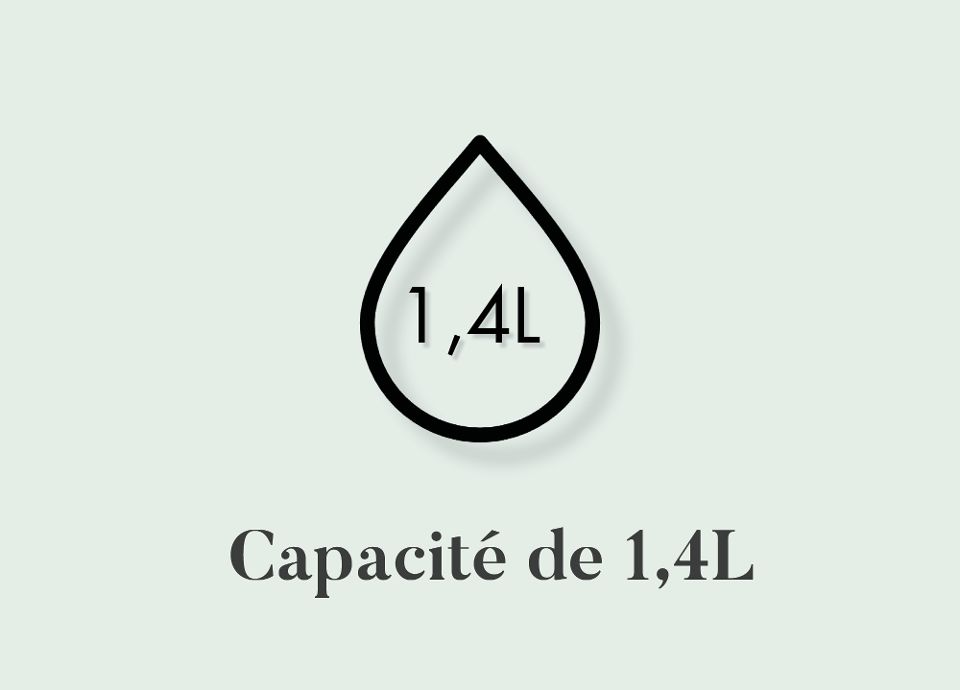La capacité de la machine à café filtre DCF02 SMEG
