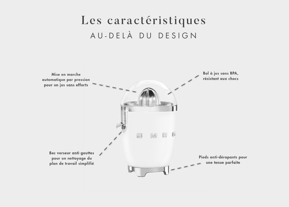 Les caractéristiques - Au-delà du design