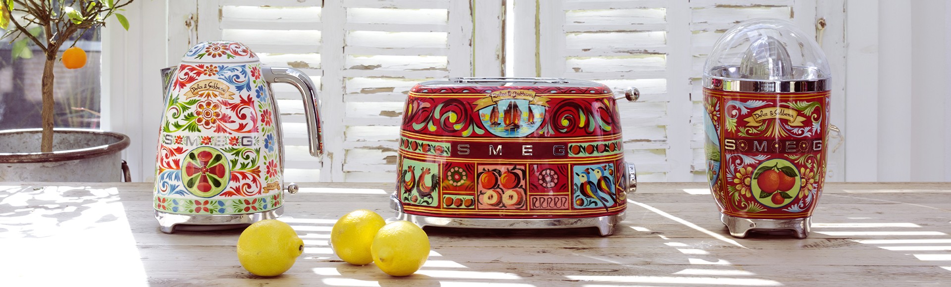 Sicily is my love collection by Smeg and Dolce&Gabbana
